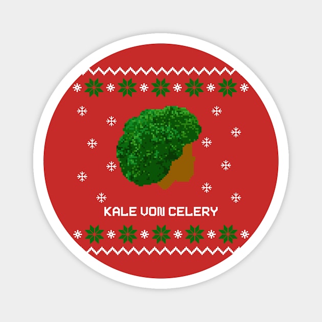 Kale Von Celery Ugly Sweater Magnet by Kale Von Celery